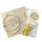 6" Pasta Sampler Stamped Design Embroidery Kit with Hoop by Loops & Threads®